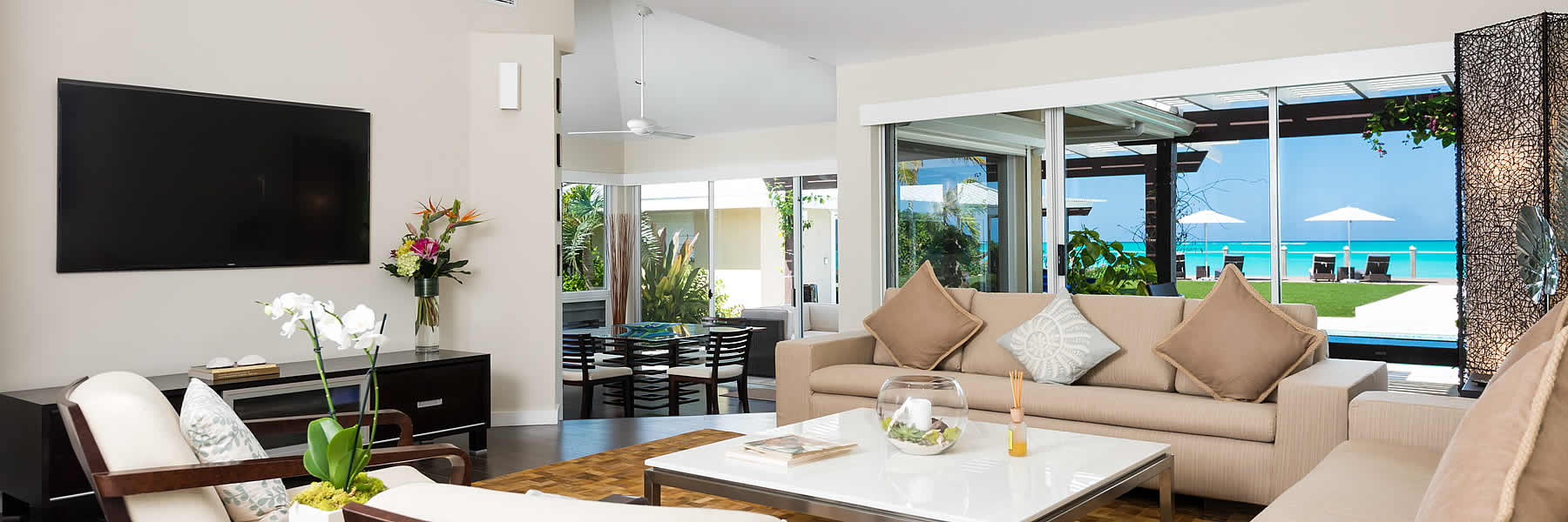 Luxury accommodations at this Private Turks & Caicos villa.